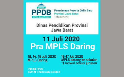 Pengumuman MPLS Daring Tahun 2020